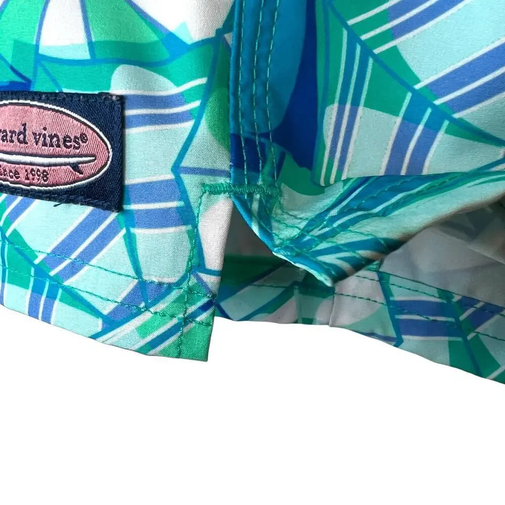 VINEYARD VINES 7" Printed Chappy Swim Trunks 17" Outseam Men's Size Large - Picture 10 of 14